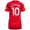 Camisola Manchester United Rashford 10 Mulher Equipamento 1ª 23/24